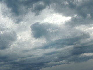 dramatic  evening sky and clouds before a storm