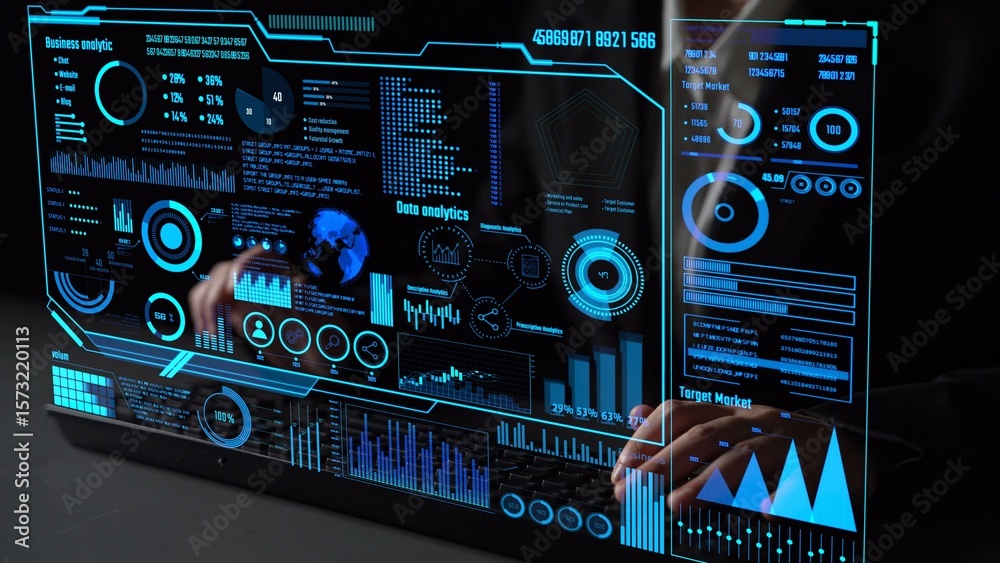 Poster data analytics and big data strategy for real-time analytics, predictive data modeling, business int