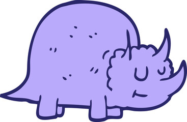 cartoon doodle prehistoric dinosaur in bright neon color