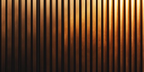 Vertical lines of warm brown metal