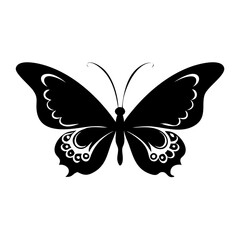 Fototapeta premium butterfly silhouette vector