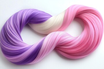 Colorful, stretchy, infinity-shaped polymer clay