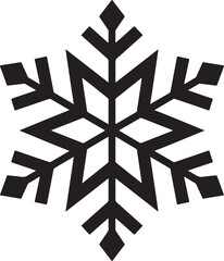 Snowflake Vector Art, Snowflake Silhouette Vector Design