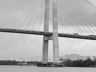 Phú Mỹ Bridge over the Saigon River in Ho Chi Minh City, Vietnam