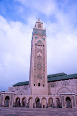 Hassan II Mosque, a monumental symbol of Islamic faith and one of the most revered places of worship in Casablanca