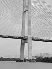 Phú Mỹ Bridge over the Saigon River in Ho Chi Minh City, Vietnam