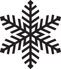 Snowflake Vector Art, Snowflake Silhouette Vector Design