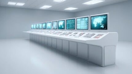 Control Room, Command Center, Technology, Monitoring, Data