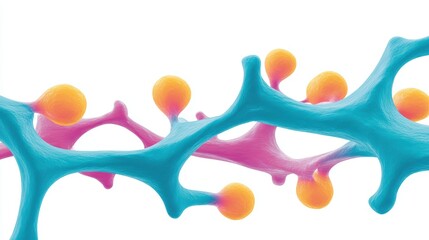 Neurons Synapse Illustration - Brain, Science, Medical