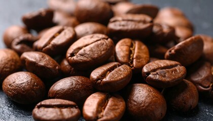 Naklejka premium Close-up coffee beans (1)