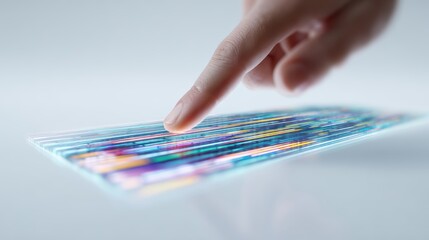 Digital Touch Technology: Finger Interacting with Data