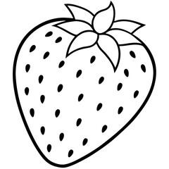 vector illustration of a strawberry