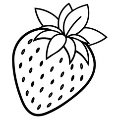 illustration of a strawberry, vector illustration of a strawberry