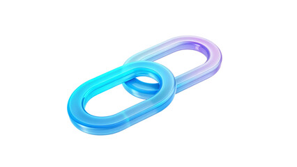 3D Blockchain Node icon with a sleek, streamlined design, featuring a soft, rounded body. isolated on a white background