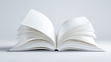 Open Book Pages - Blank, White, Education, Learning, Design