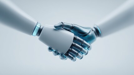 AI Handshake - Robot, Future, Technology, Connection, Deal