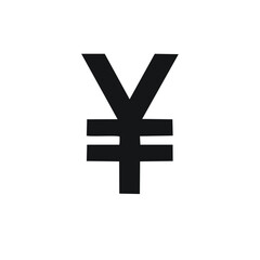 Japanese Yen Currency Symbol Isolated on White Background Financial Design Element for Business and Economic Concepts