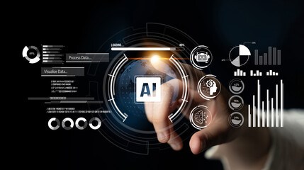 AI assistant with LLM, big data, machine learning, and generative AI powers prompt engineering and...