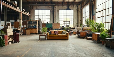 Imagine a warehouse that is also a living space