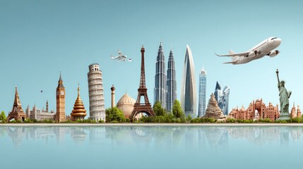 World landmarks panorama