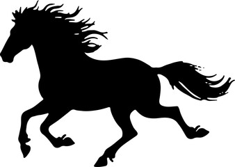 horse,  mountain   animal, mammal,  vector graphics