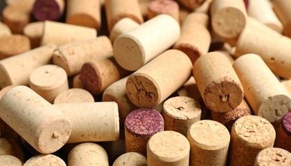 Close-up of many wine corks