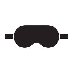 Black sleep mask cover