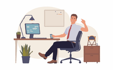 business woman in office