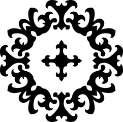 Obraz premium Tribal Circle Tattoo Mandala Bundle – Ornamental Round Stencil Designs