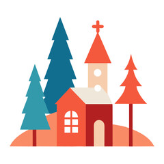 vector illustration of a christmas tree