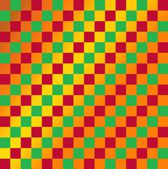 Simple colorful chess board design featuring bright squares in vibrant hues. Perfect for educational, decorative, or multi-purpose backgrounds, game concepts, and modern graphic projects.