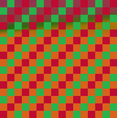 Simple colorful chess board design featuring bright squares in vibrant hues. Perfect for educational, decorative, or multi-purpose backgrounds, game concepts, and modern graphic projects.