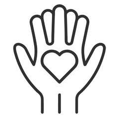 hands in heart shape