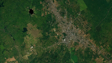 Aerial View of Amazon Rainforest Deforestation