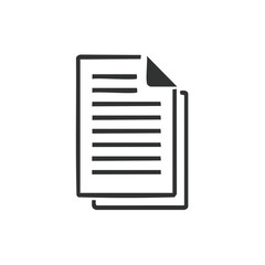 Black and White Documents with Curled Page Corner Paperwork Stack Vector