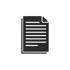 Stacked documents in dark tone represent file data sheets and office paperwork