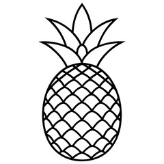 Fototapeta premium illustration of pineapple 
