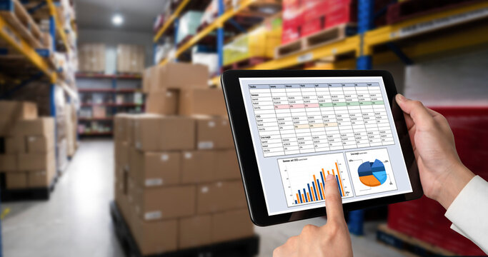 Business data dashboard provide business intelligence analytic for marketing strategy planning snugly with big data set to analyze customer demands and foreseeing business future