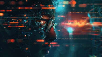 Digital face overlay with network connections