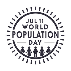 World population day. July 11. Vector illustration,banner,greeting card or poster of world population day 