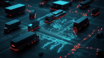 Global transportation network digital logistics