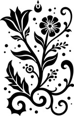 Obraz premium Elegant Floral & Mandala Ornament Vector Design Set