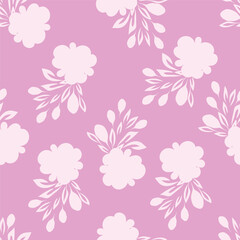 Cute vector floral seamless pattern. Colorful flowers background. Trendy repeat texture for fashion print, wallpaper or fabric.