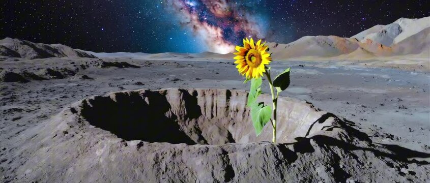2:35:1 A sunflower on the moon