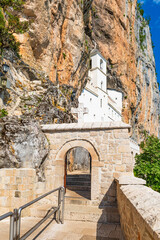 Ostrog monastery, a Serbian Orthodox Church founded in the early 17th century in Montenegro