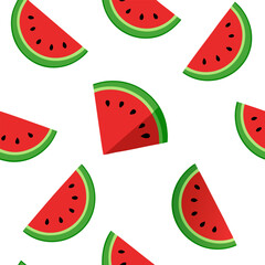 Beautiful seamless pattern with watermelon.