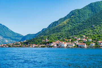 View of Bay of Kotor in Montenegro