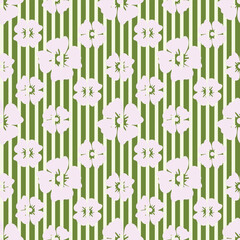 Obraz premium Hand drawn flowers backgrounds. Seamless patterns with floral for fabric, textiles, clothing, packaging, cover, banner, poster, interior decor. Vector illustration.