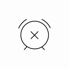 alarm cancel off icon sign vector