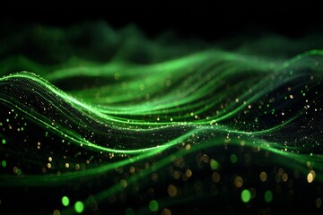 DMT laser experiment with glowing orange computer code code. Background tech image. Digital highway. Data stream